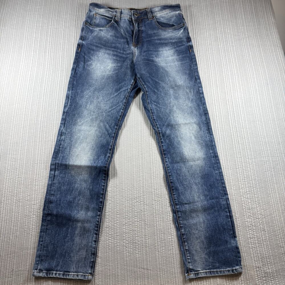 Outpost Makers Jeans Mens 34 X 32 Relaxed Taper Faded Rugged Americana